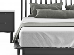 modern bed living wayfair home 2 3D Model