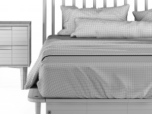 modern bed living wayfair home 2 3D Model