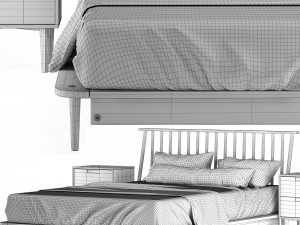 modern bed living wayfair home 2 3D Model