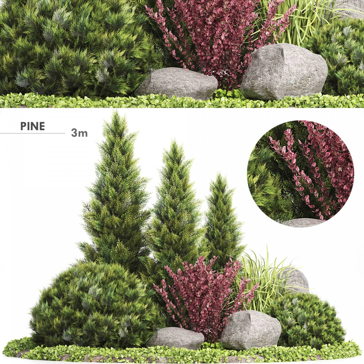 wicker woven tree topiary - indoor plant 222 3D Model .c4d .max .obj .3ds .fbx .stl .blend 