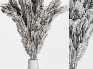 a bouquet of wheat Model 3D