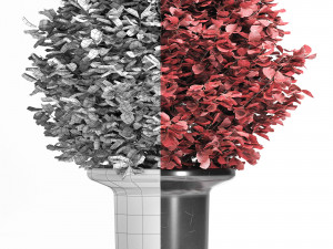 a bouquet of red creeper Modelo 3D