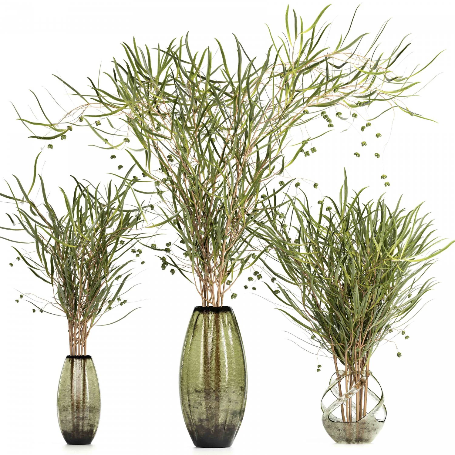a bouquet of grass 3D Model .c4d .max .obj .3ds .fbx .stl .blend 