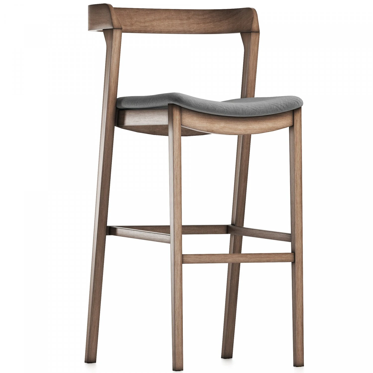 arco stool by cantarutti - barstool 3D Model .c4d .max .obj .3ds .fbx .stl .blend 
