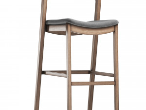 arco stool by cantarutti - barstool Model 3D