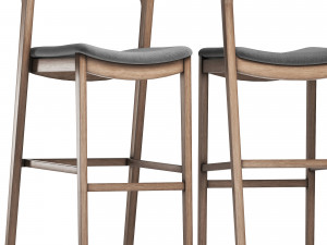 arco stool by cantarutti - barstool Modelo 3D