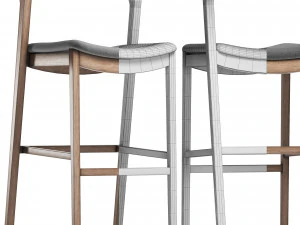 arco stool by cantarutti - barstool 3D Model