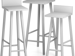 barfly stool by neil david 3D Model