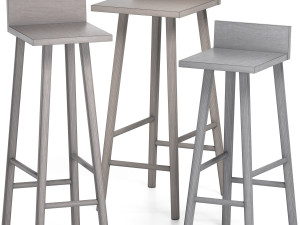 barfly stool by neil david 3D Model