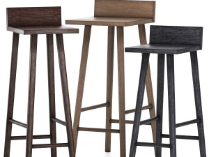 barfly stool by neil david 3D Model