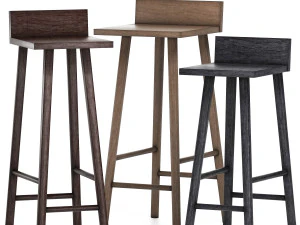 barfly stool by neil david 3D Model