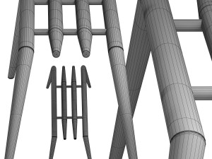 oddo bench by klybeck 3D 모델