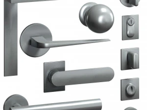 handles for doors 5 materials 3D Model