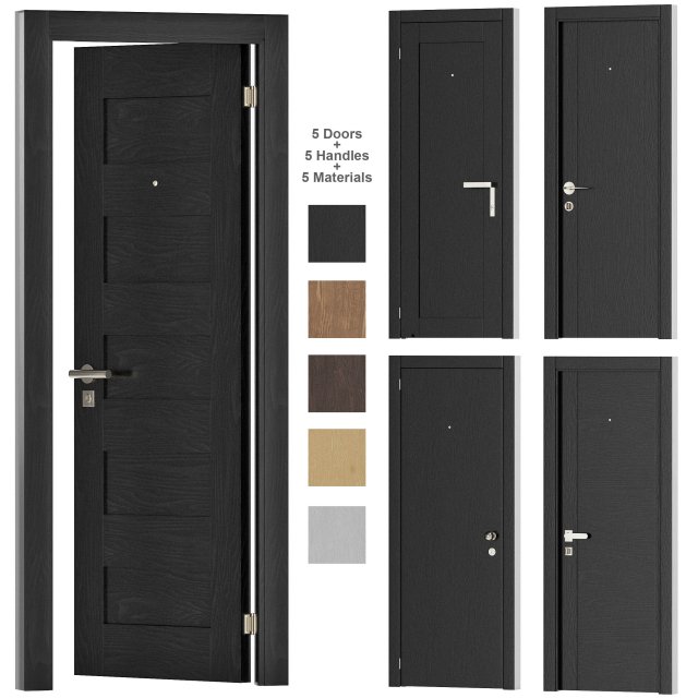 interiors doors 1 3D Model .c4d .max .obj .3ds .fbx .stl .blend 