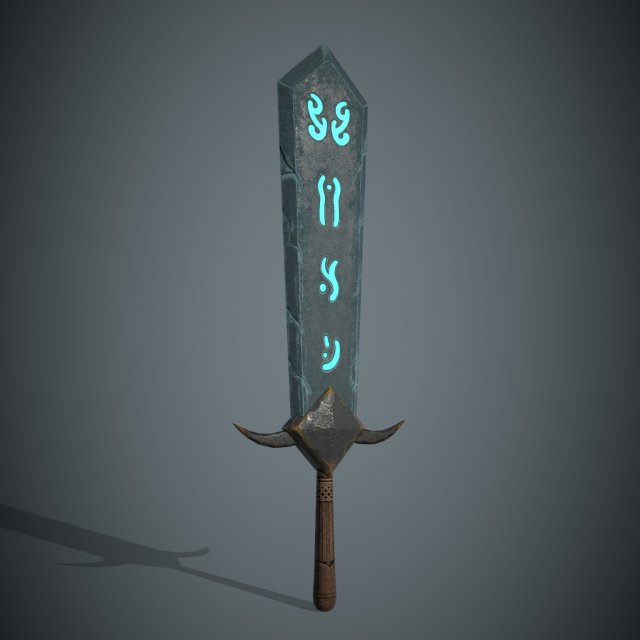 bluestonesword 3Dモデル .c4d .max .obj .3ds .fbx .stl .blend 