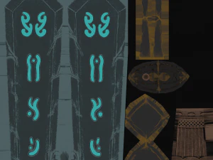 espada de pedra azul Modelo 3D