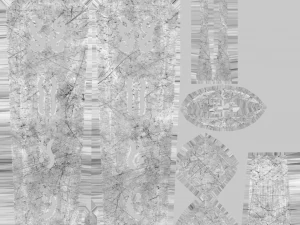 espada de pedra azul Modelo 3D