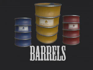 pacco di barili Modello 3D