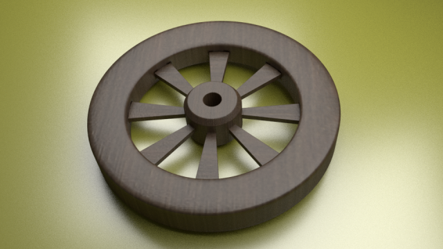 wagon wheel 3D 模型 .c4d .max .obj .3ds .fbx .stl .blend 