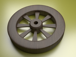 wagon wheel 3D-Modell