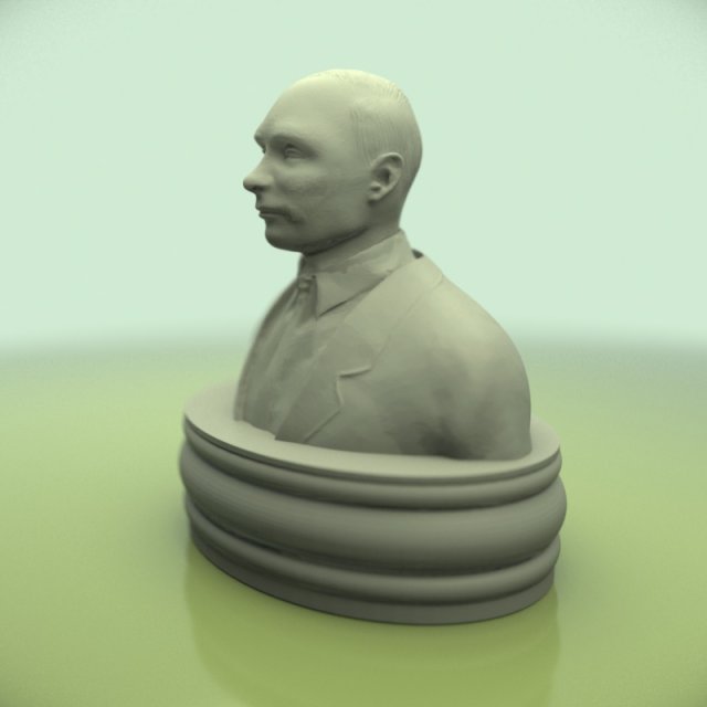 putin Modello di stampa 3D .c4d .max .obj .3ds .fbx .stl .blend 