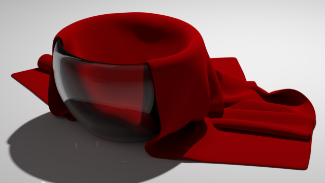 fabric in a vase 3D Model .c4d .max .obj .3ds .fbx .stl .blend 