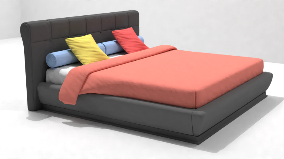 bed 3D Model .c4d .max .obj .3ds .fbx .stl .blend 