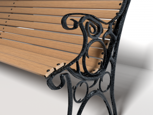 park bench 3D Model
