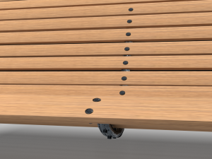 park bench 3D Model