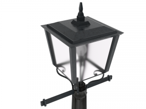 lamp post low-poly Model 3D