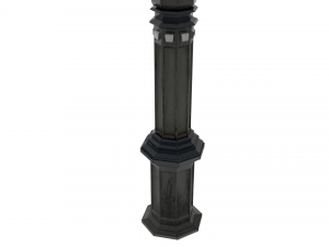 lamp post low-poly Model 3D