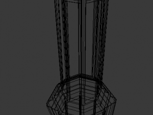 lamp post low-poly Model 3D
