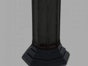lamp post high-poly Modelo 3D