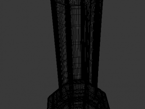 lamp post high-poly Modelo 3D