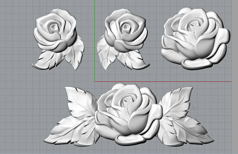 rose 3D Model .c4d .max .obj .3ds .fbx .stl .blend
