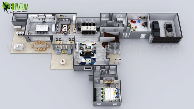 3d house floor plan designs ideas images by yantram 3d virtual floor plan design san francisco us Modèle 3D .c4d .max .obj .3ds .fbx .stl .blend 