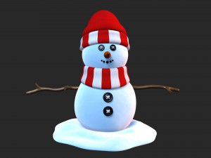 snowman v02 3D Модель