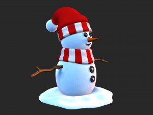 snowman v02 3D Модель