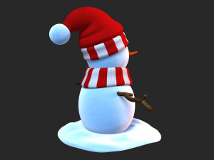 snowman v02 3D Модель