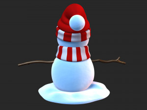 snowman v02 3D Модель