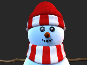 snowman v02 3D Model