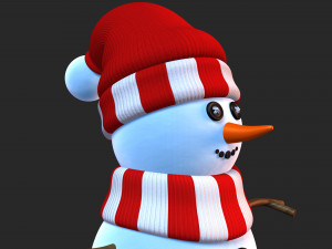 snowman v02 3D Модель