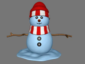 snowman v02 3D Model