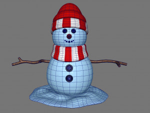 snowman v02 3D Модель