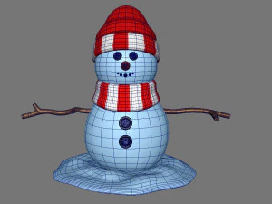 snowman v02 3D Model
