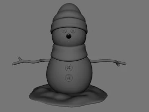 snowman v02 3D Model