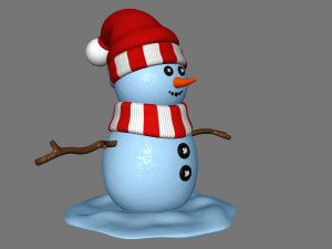 snowman v02 3D Модель