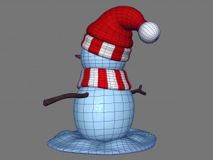 snowman v02 3D Модель