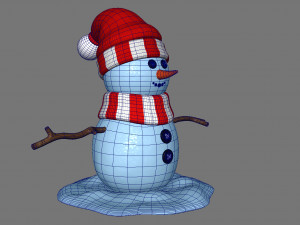 snowman v02 3D Модель