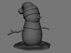 snowman v02 3D Модель